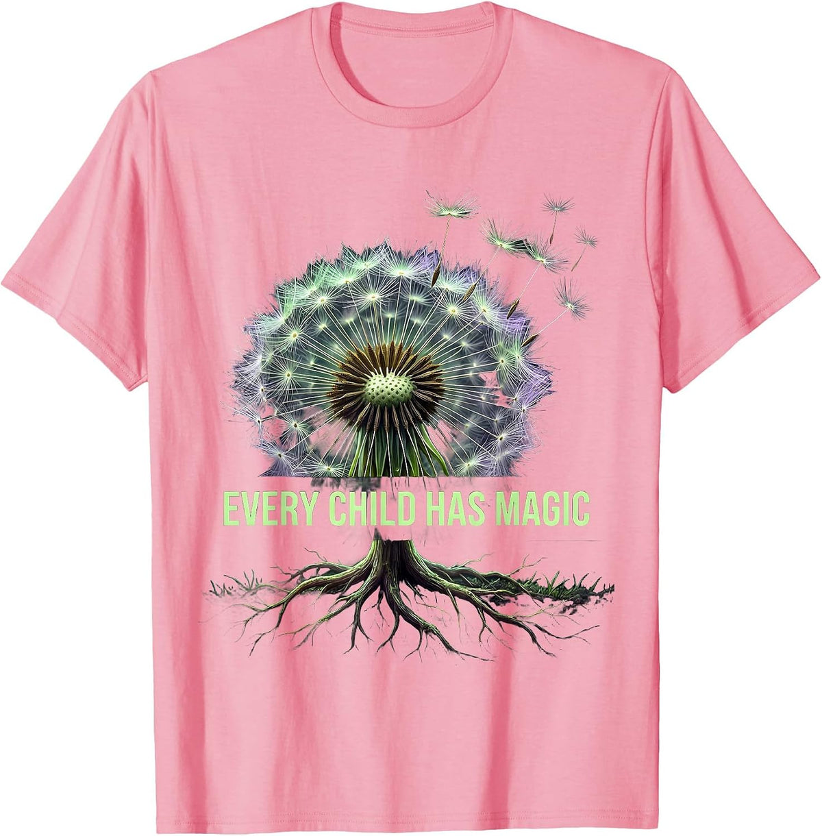 Men's Every Child Has Magic Special Education Design T-Shirt - Pink