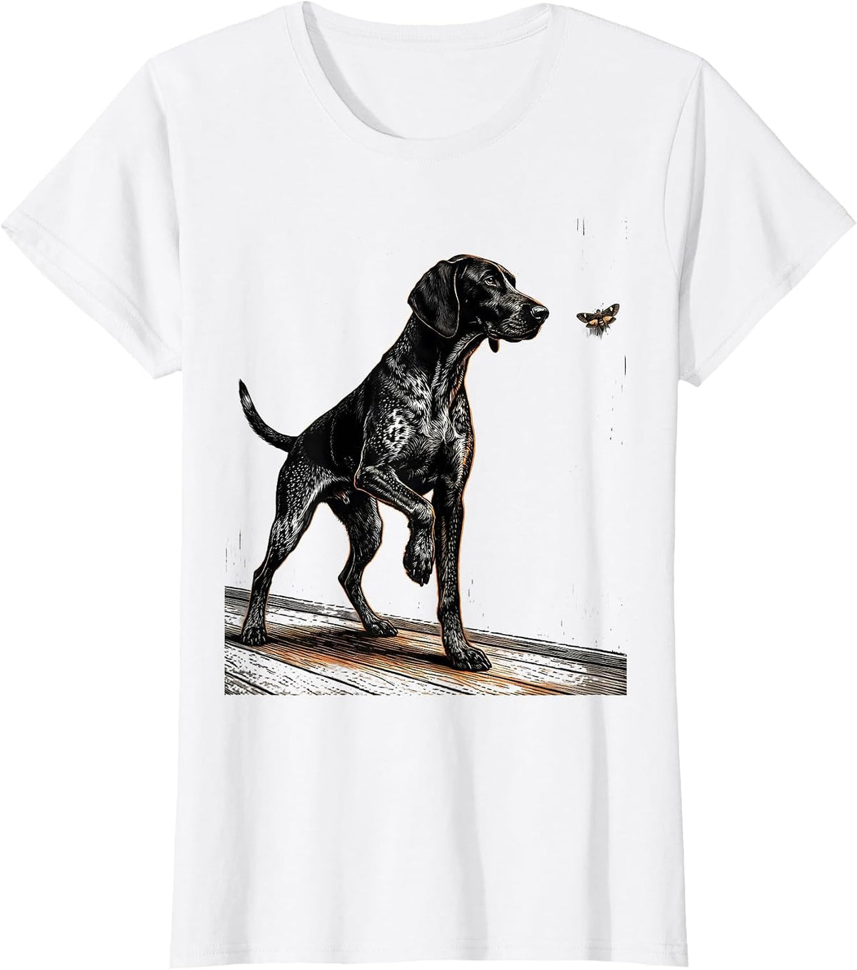Women's German Shorthaired Pointer Hunting Dog Mom Gift T-Shirt - White