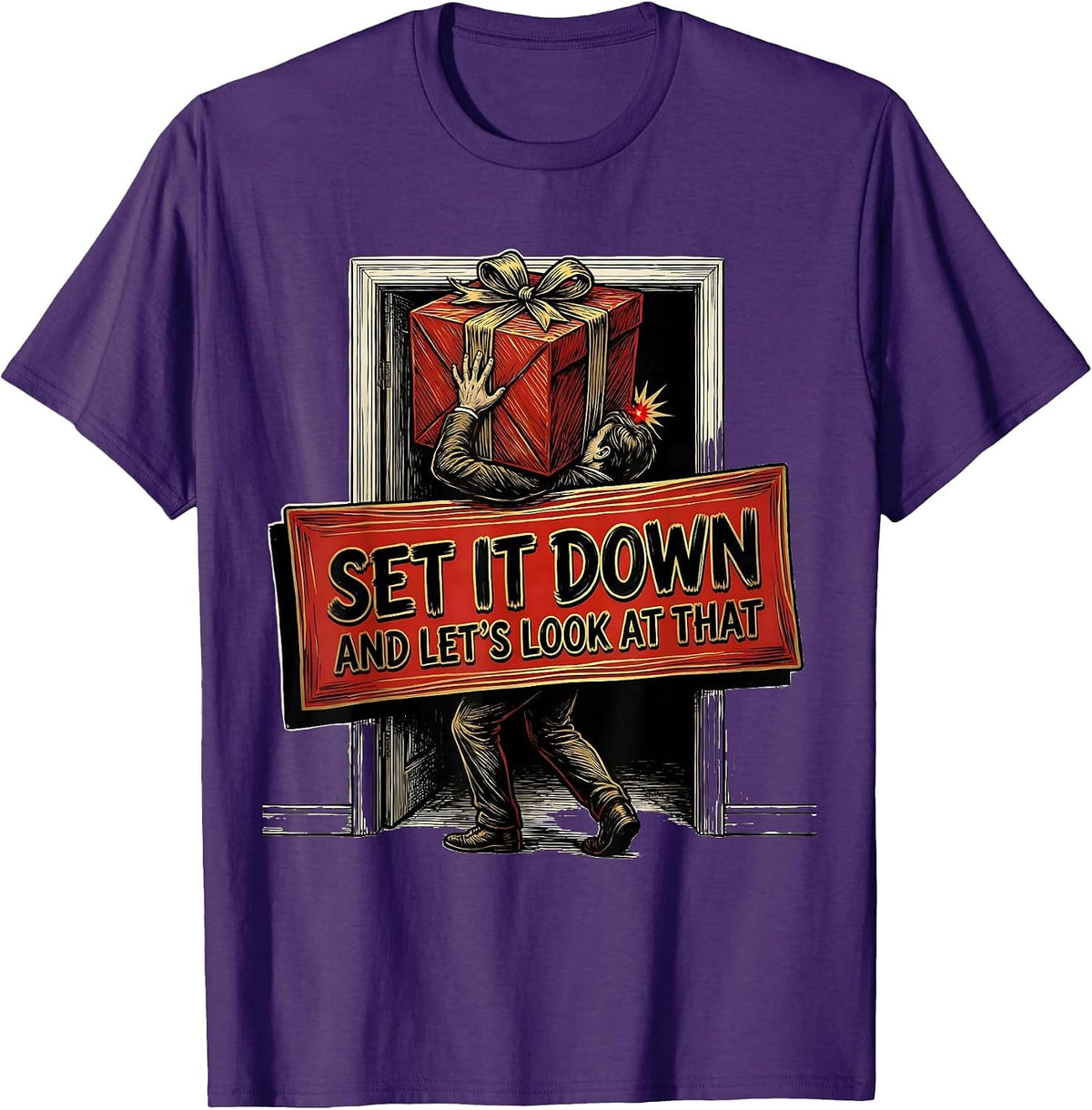 Set It Down And Let's Look At That Funny Physical Therapist T-Shirt - Purple