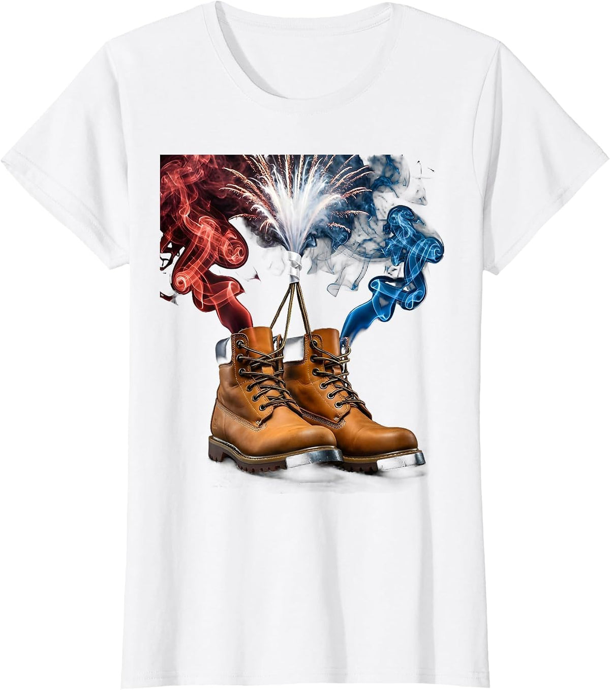 Women's President Pride Labor Day Construction Boots T-Shirt - White
