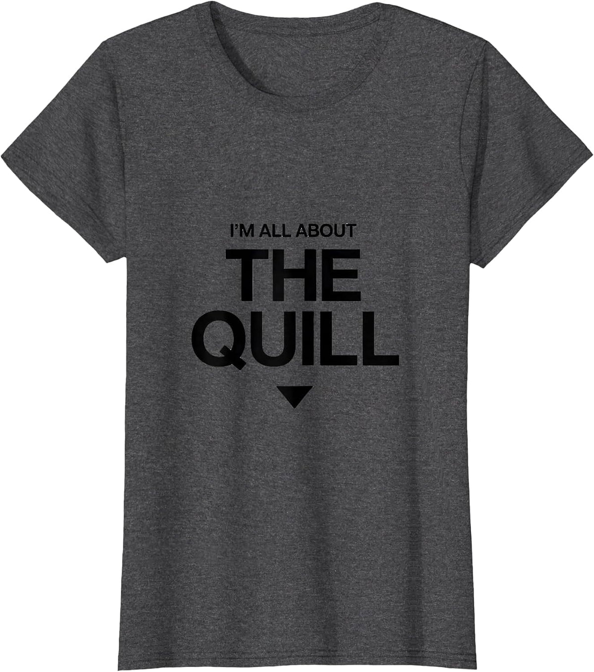 Women's I'm All About The Quill Cute Hedgehog Lover Funny Pet Humor T-Shirt - Dark Heather Grey