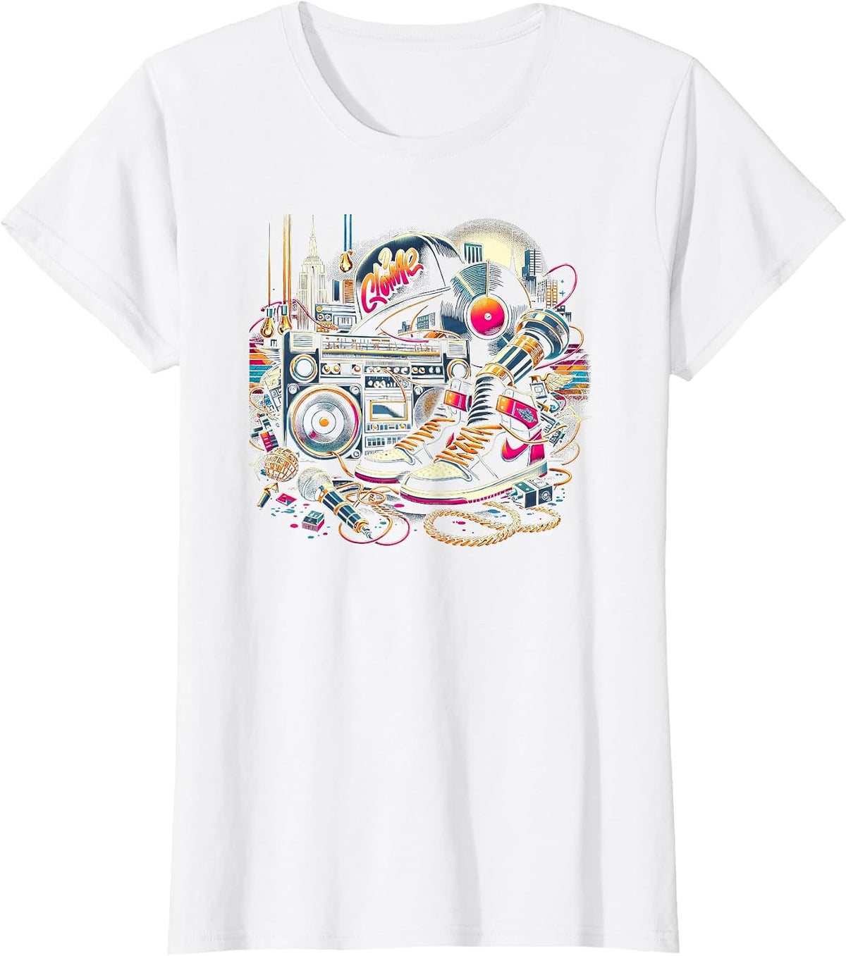 Hiphop Vibe | Cool Graphic Tee | Men Women S - 6XL Graphic T-Shirt - White