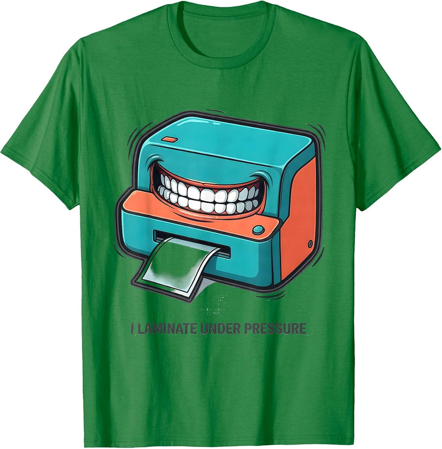 Men's I Laminate Under Pressure Funny Special Education Teacher T-Shirt - Kelly Green
