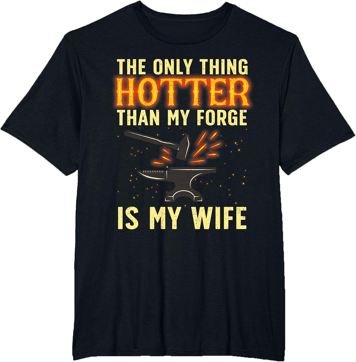 Funny Blacksmith Art for Men Boys Blacksmithing Tool Forging T-Shirt - Black