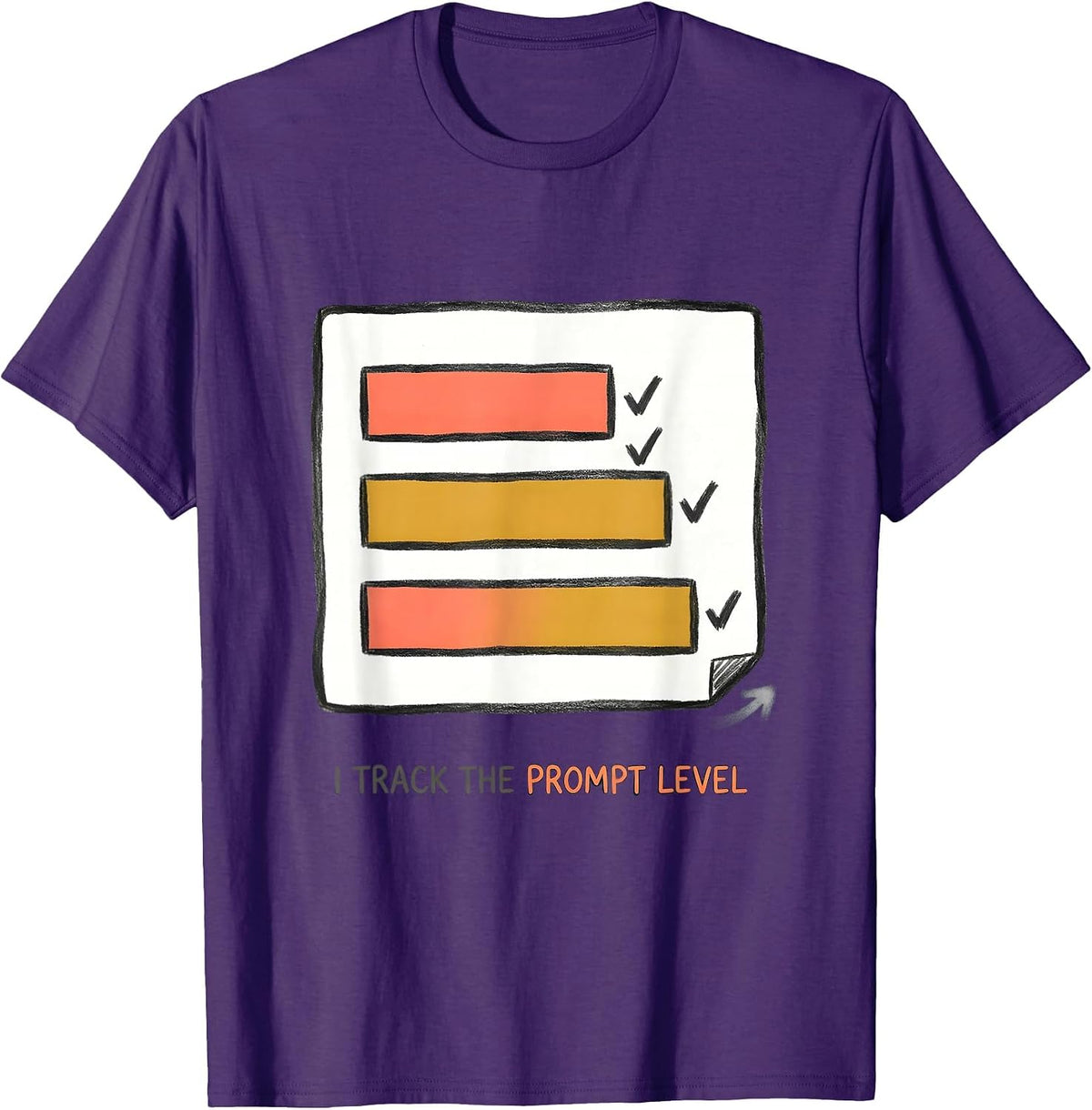 Men's I Track The Prompt Level Special Education Teacher SPED T-Shirt - Purple