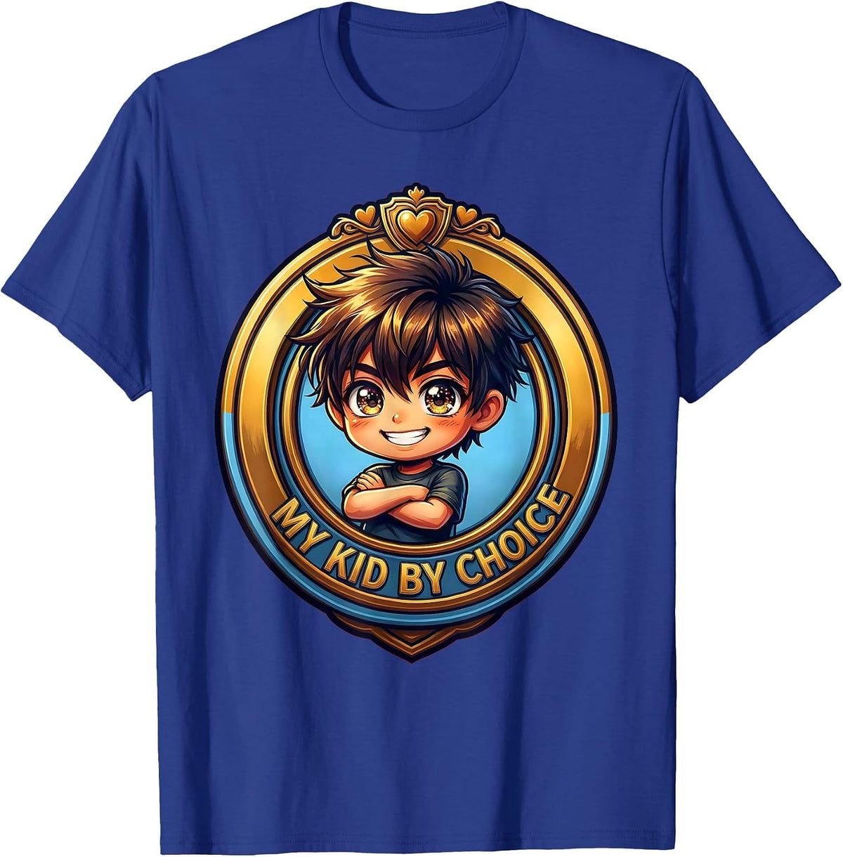 Men's My Kid By Choice Son In Law Favorite Child Design T-Shirt - Royal Blue