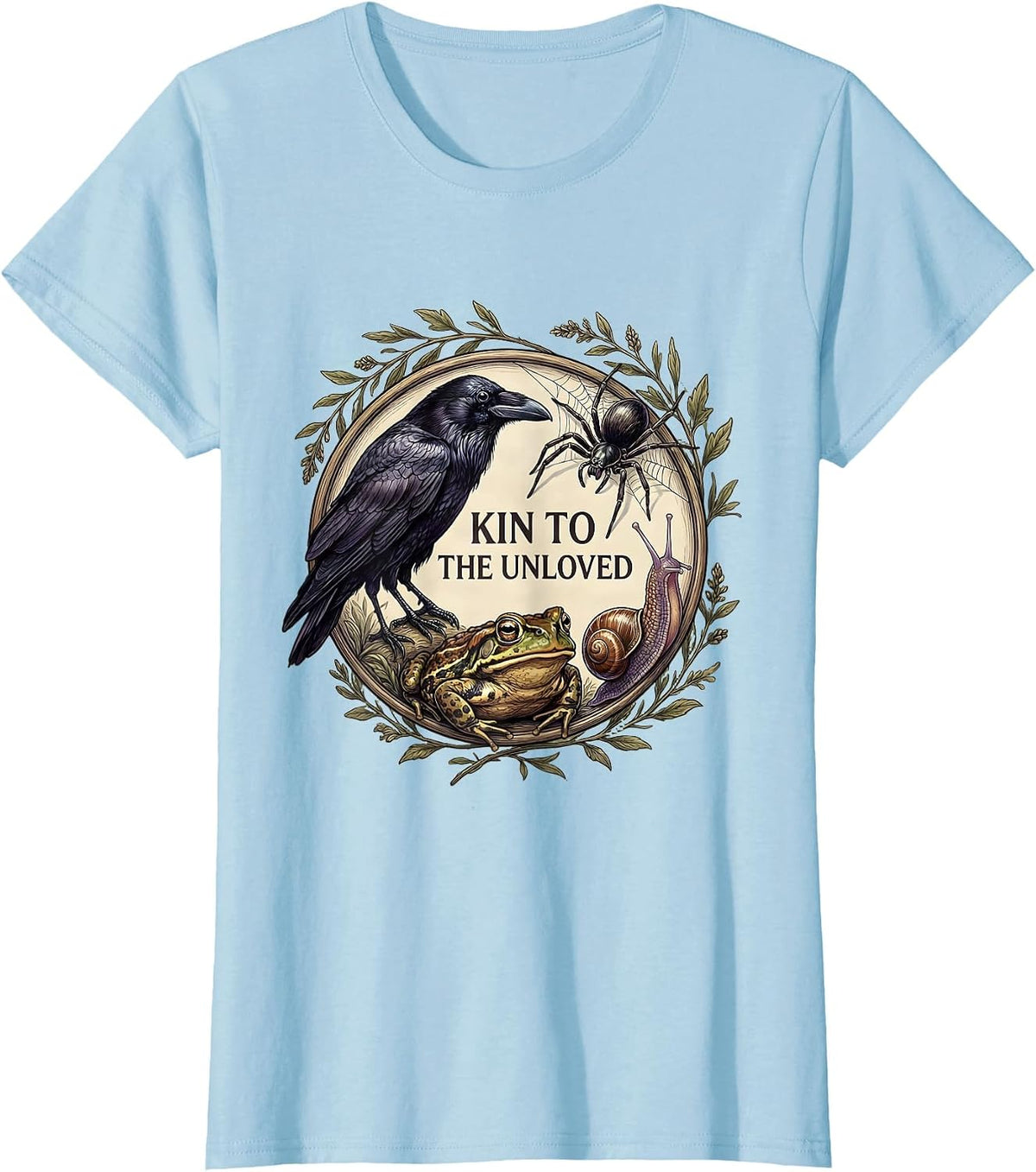 Kin To The Unloved Misunderstood Creatures Nature Lover Gift T-Shirt - Baby Blue