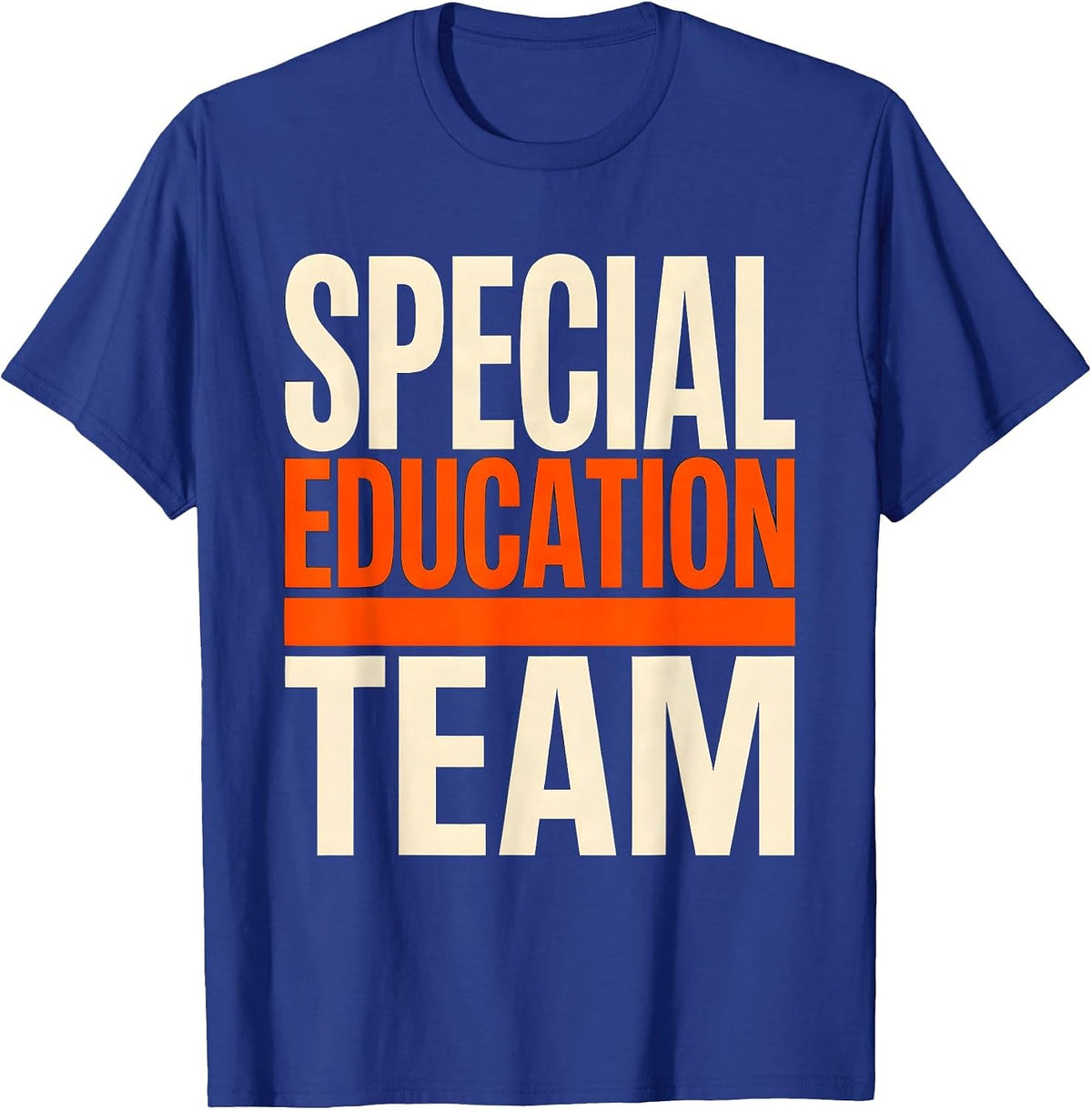 Men's Special Education Team Retro SPED Teacher Squad Pride T-Shirt - Royal Blue