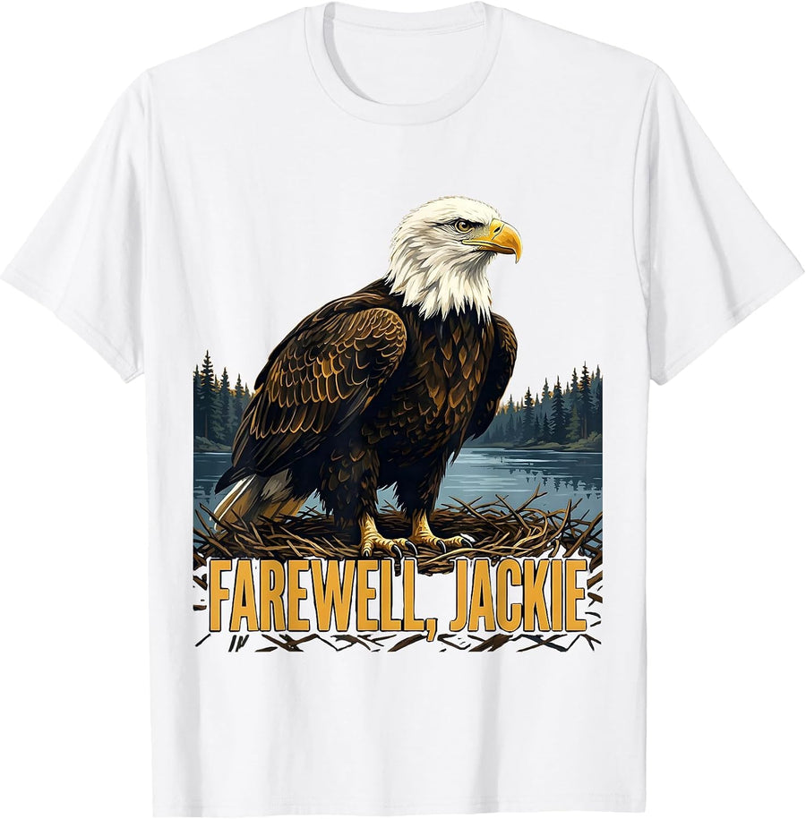 Men's Farewell, Jackie Vintage Eagle Memorial Big Bear Lake T-Shirt - White