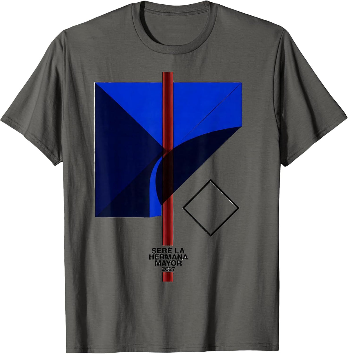 Seré la hermana mayor 2027 Hermana Mayor Spanish Sibling T-Shirt - Asphalt Grey