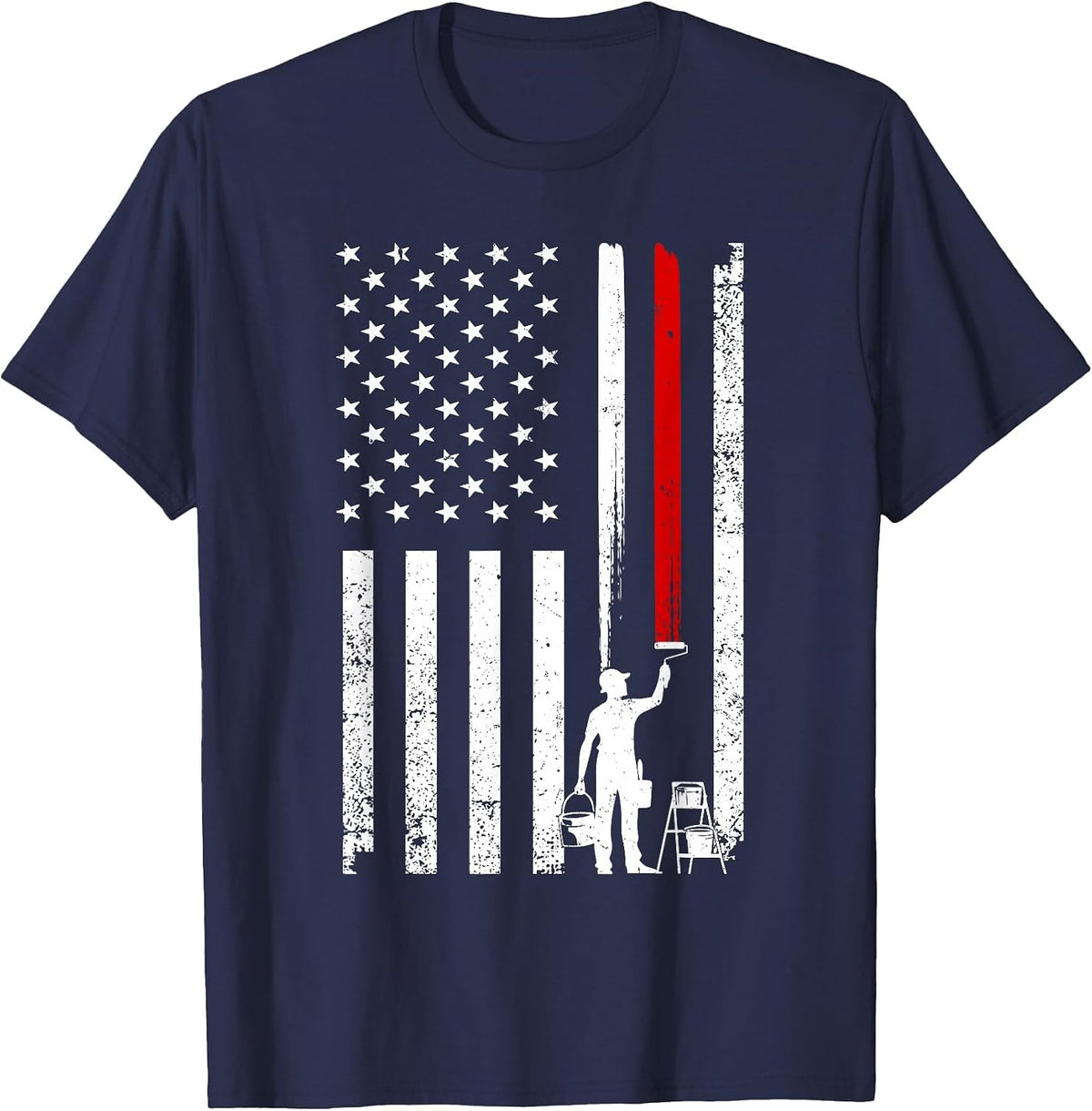 Cool Painter Art for Men Women Painting Job House Painter T-Shirt - Navy Blue