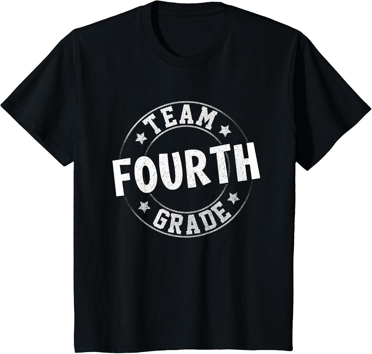 Team Fourth Grade Teacher Student Back to School 4th Grade T-Shirt - Black