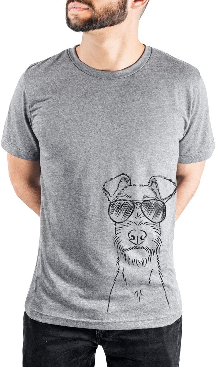Aviator Connor the Irish Terrier Triblend T-Shirt - Unisex Grey Crew Neck