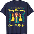 Belly Dancing Instructor Oriental Dance Eastern Torso Dancer T-Shirt - Navy Blue