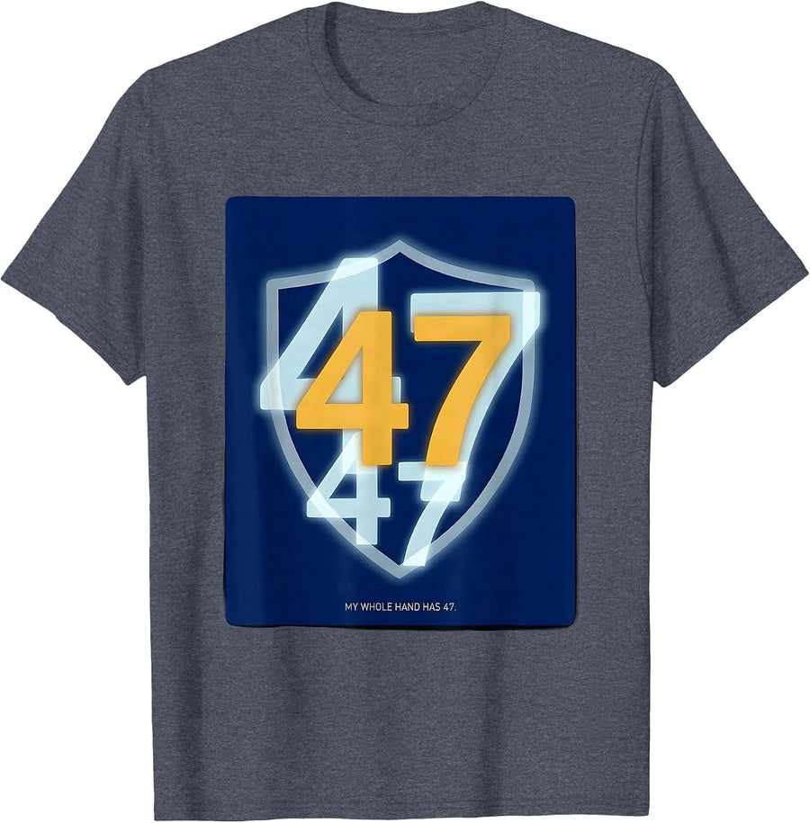 My Whole Hand Has 47 Extra Chromosome Down Syndrome T-Shirt - Heather Blue