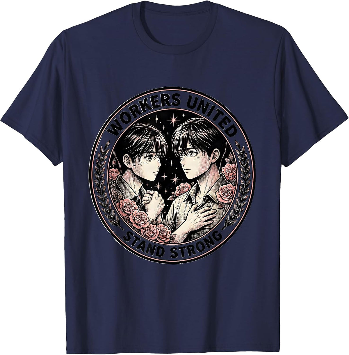 Workers United Stand Strong Equal Rights Labor Day T-Shirt - Navy Blue