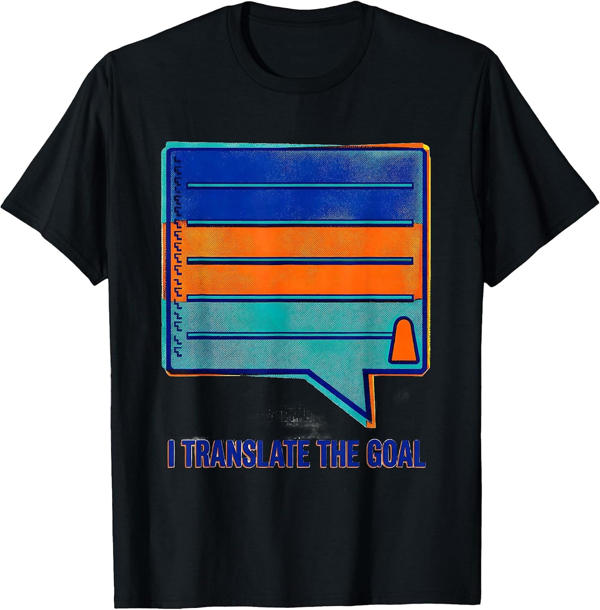 Men's I Translate The Goal Special Education Teacher SPED Team T-Shirt - Black
