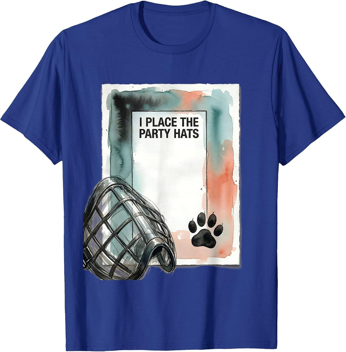 Men's I Place The Party Hats Funny Veterinarian Vet Tech Gift T-Shirt - Royal Blue