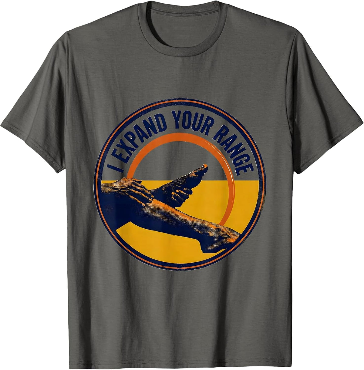 Men's I Expand Your Range Funny Physical Therapist PT Gift T-Shirt - Asphalt Grey