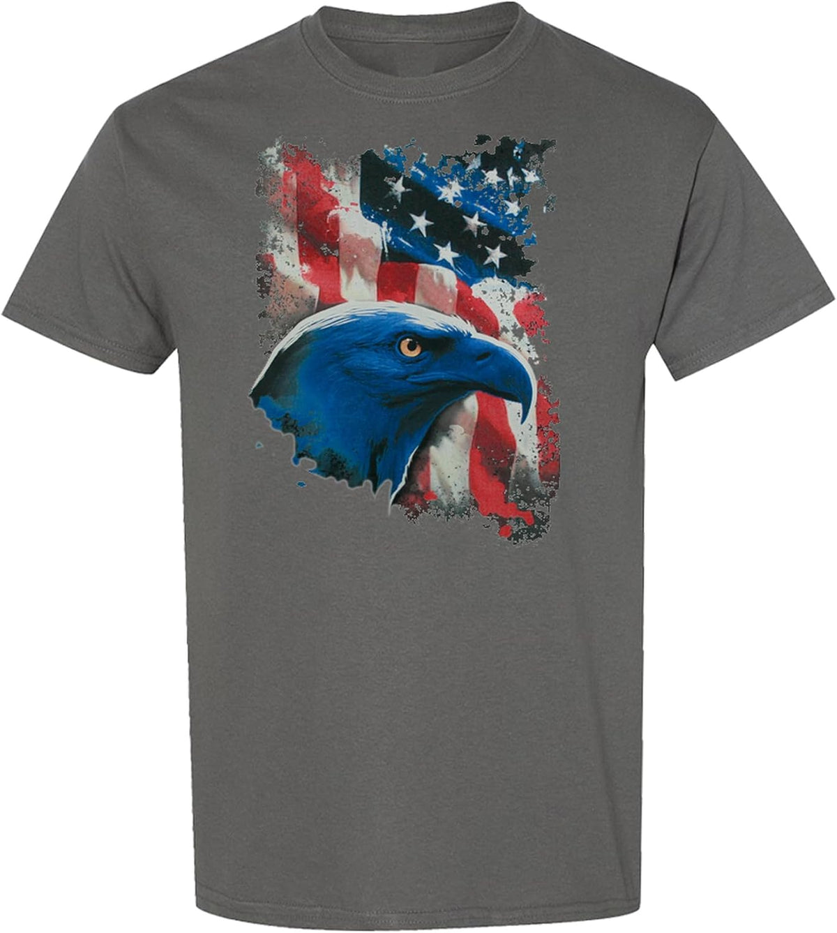 Cold Harbor Eagle Flag Patriotic T-Shirt Men Women - Charcoal