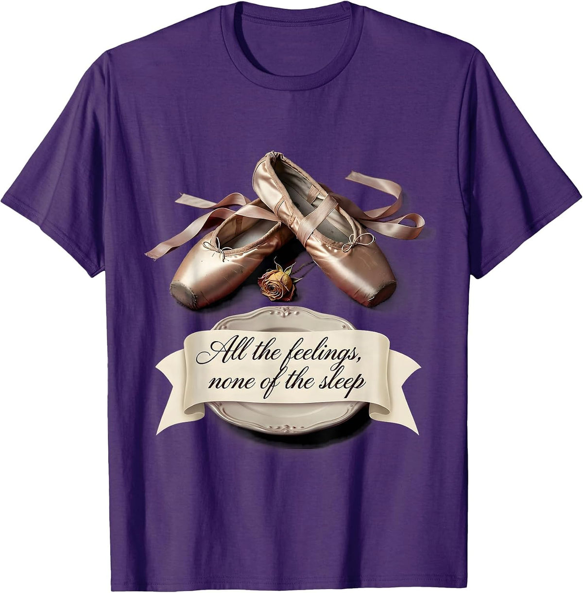 All the Feelings None of the Sleep Overstimulated Moms Club T-Shirt - Purple