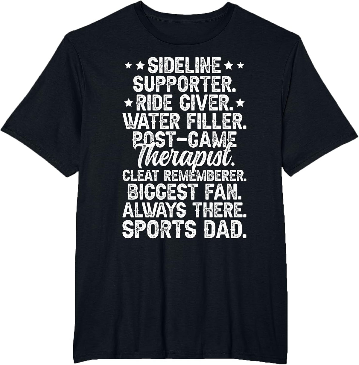 Sports Dad Definition Sports Father Sport Dad T-Shirt - Black