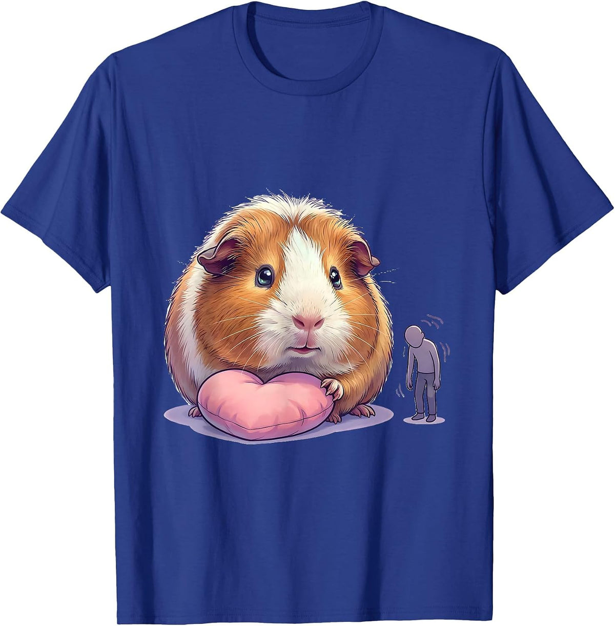 Men's Guinea Pig Happy Humans Head Hurt Cute Kawaii Pet Lover T-Shirt - Royal Blue