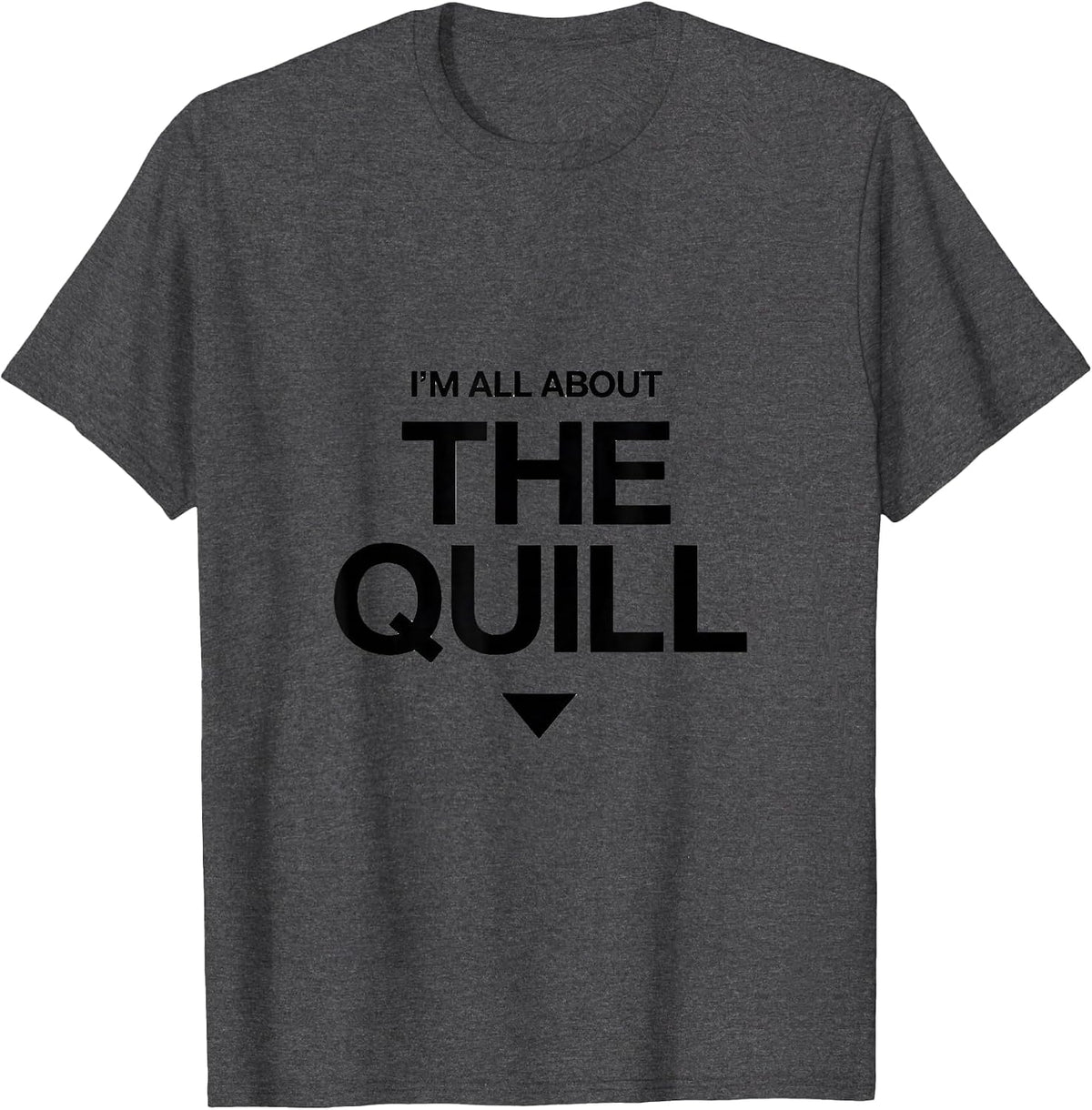 Men's I'm All About The Quill Cute Hedgehog Lover Funny Pet Humor T-Shirt - Dark Heather Grey