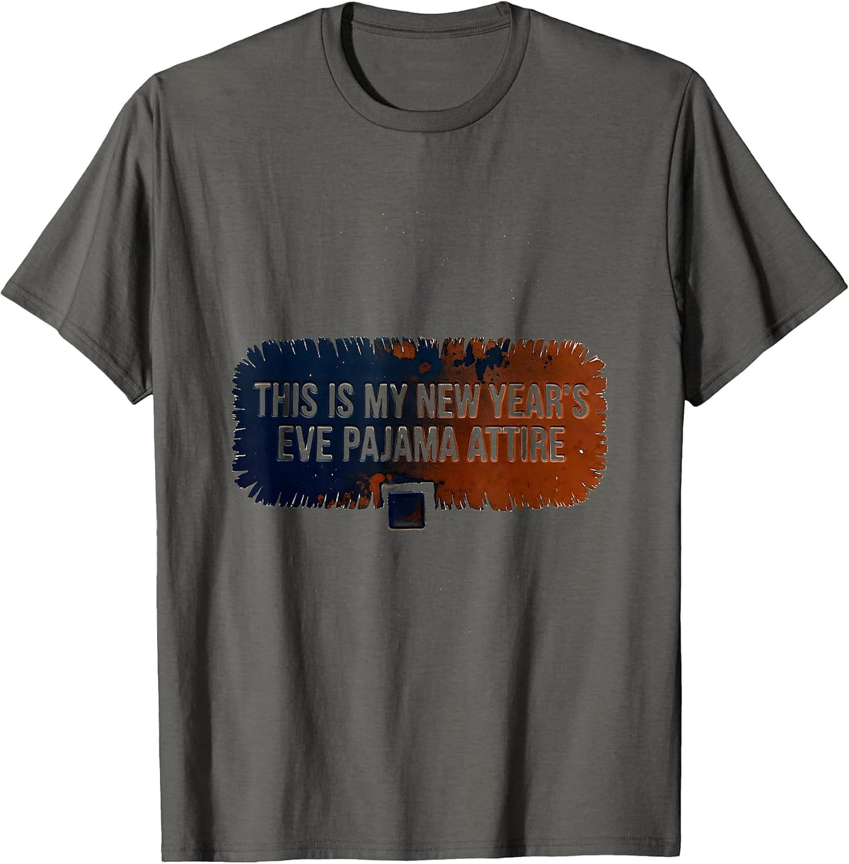 Men's This Is My New Year's Eve Pajama Attire Funny T-Shirt - Asphalt Grey