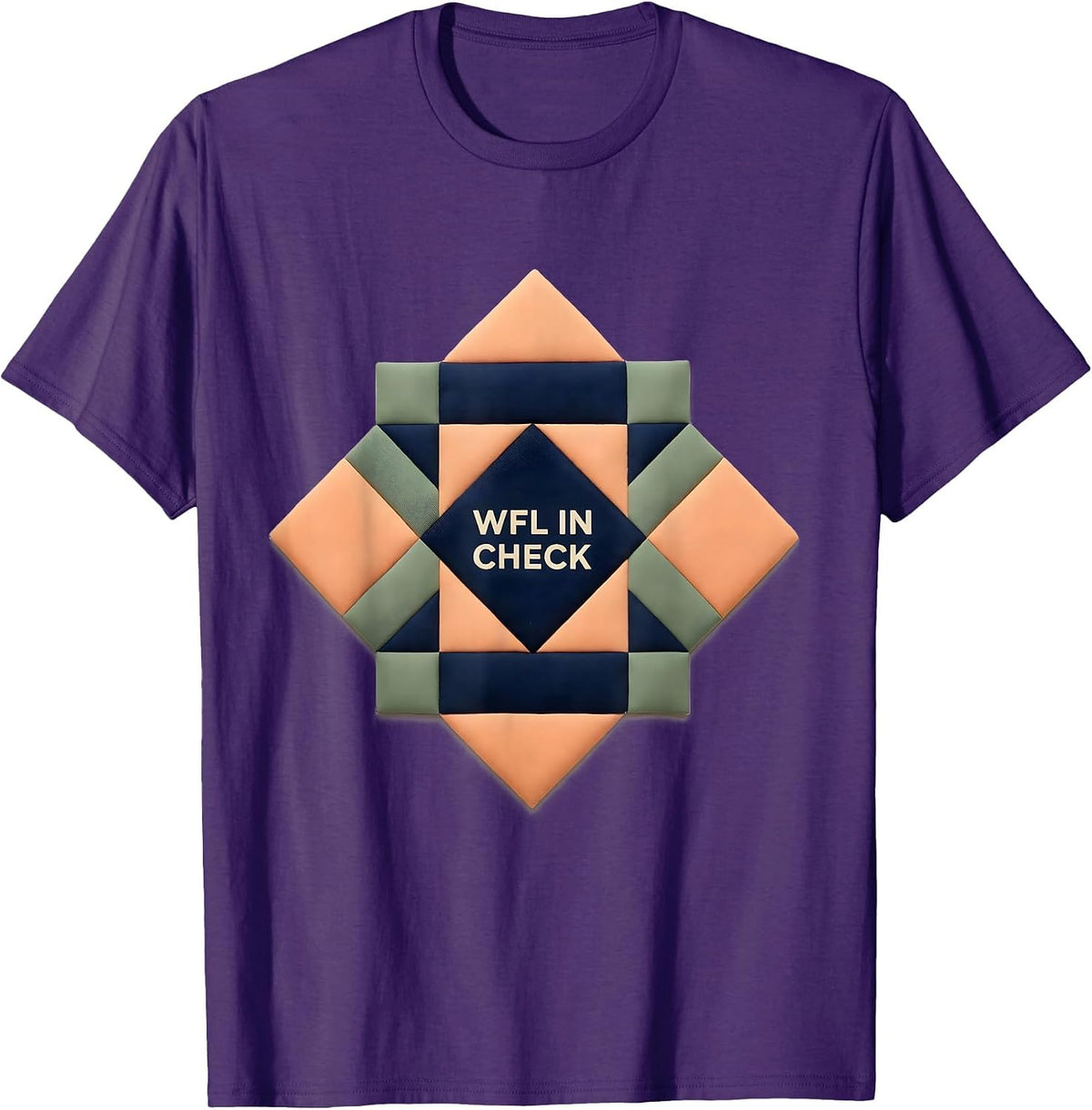 WFL in Check Vintage Occupational Therapy OT PT SLP T-Shirt - Purple