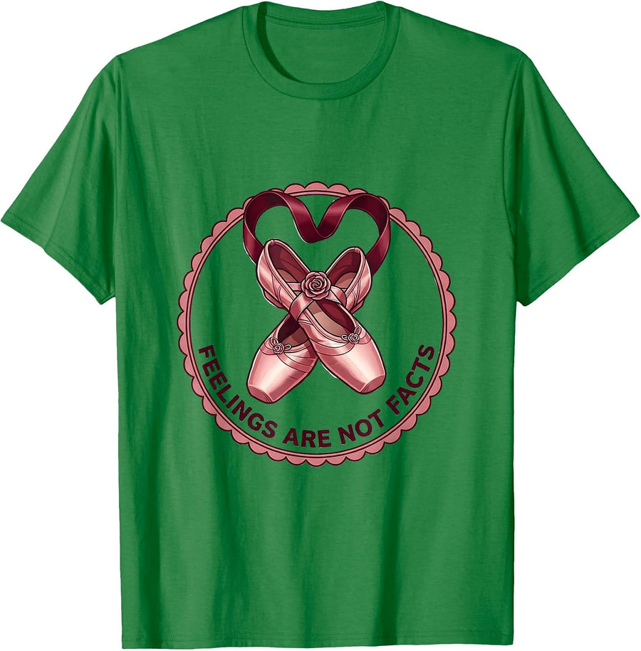 Men's Feelings Are Not Facts Suicide Awareness Design T-Shirt - Kelly Green