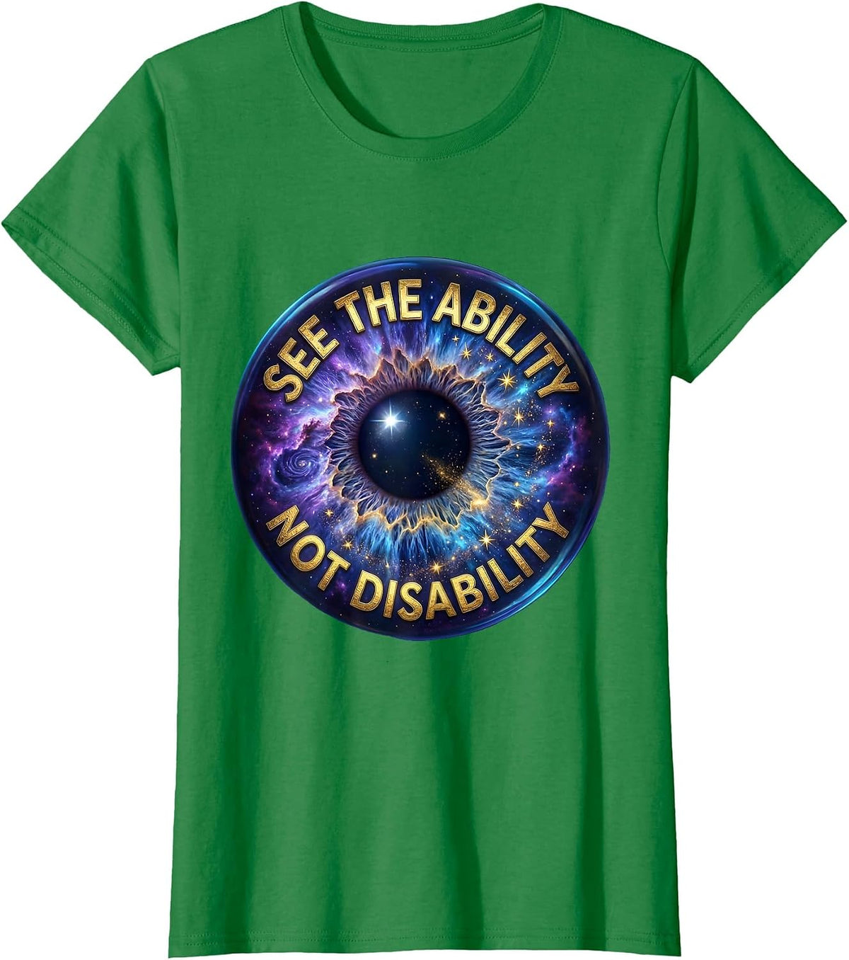Women's See The Ability Not Disability Special Ed Teacher T-Shirt - Kelly Green