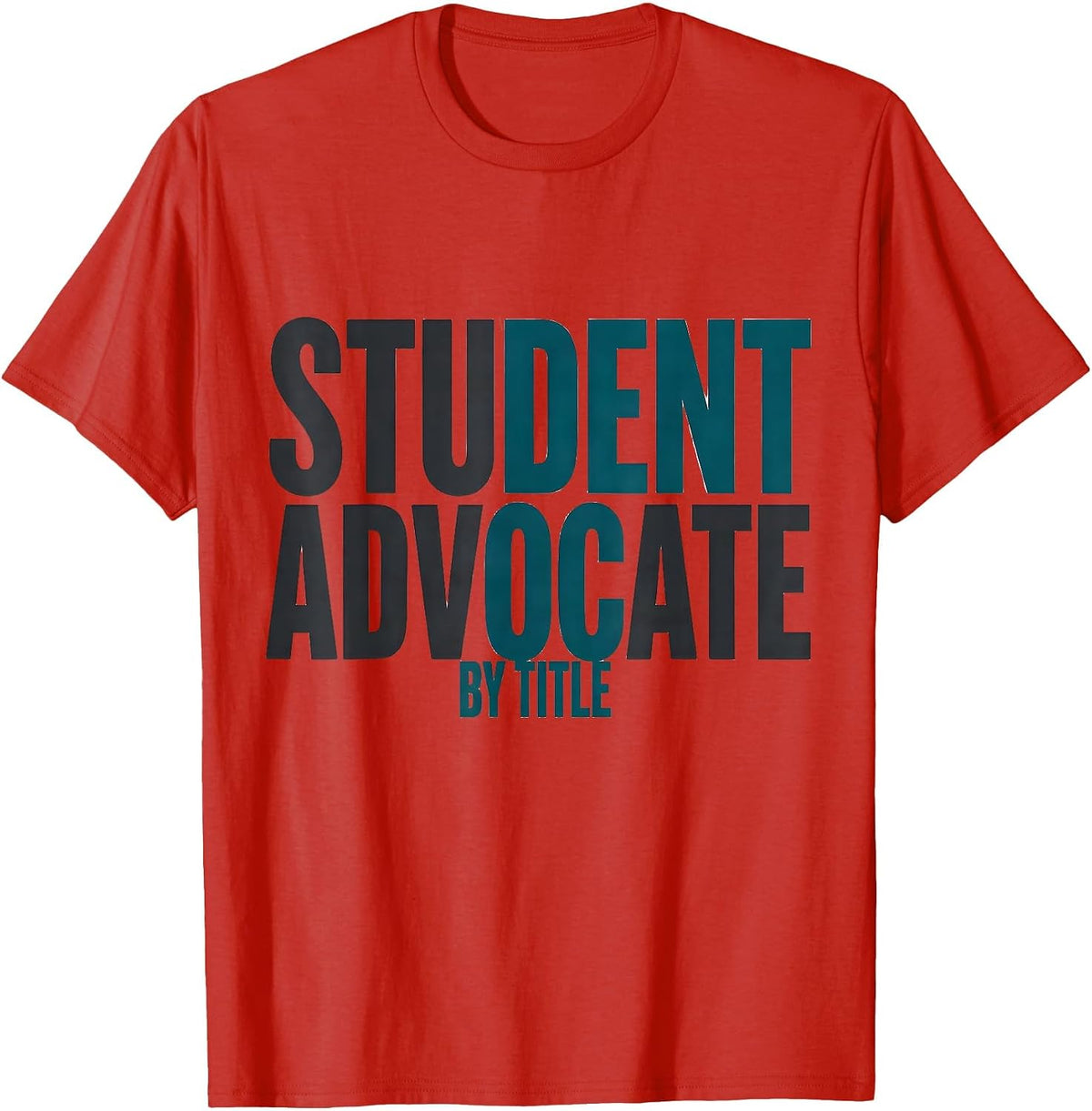 Men's Student Advocate By Title Special Education Teacher Autism T-Shirt - Red