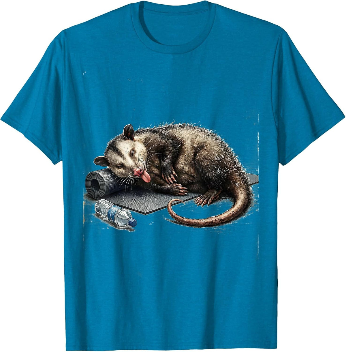 Opossum Deadpan Humor Absurd Meme Gift T-Shirt - Sapphire Blue