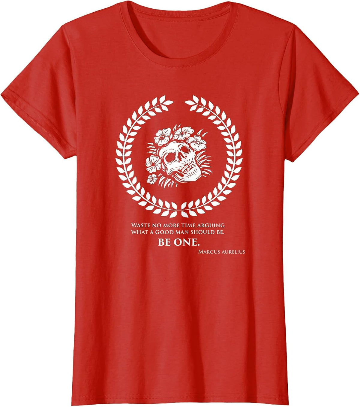 Marcus Aurelius Quotes Stoicism Philosophy T-Shirt - Red