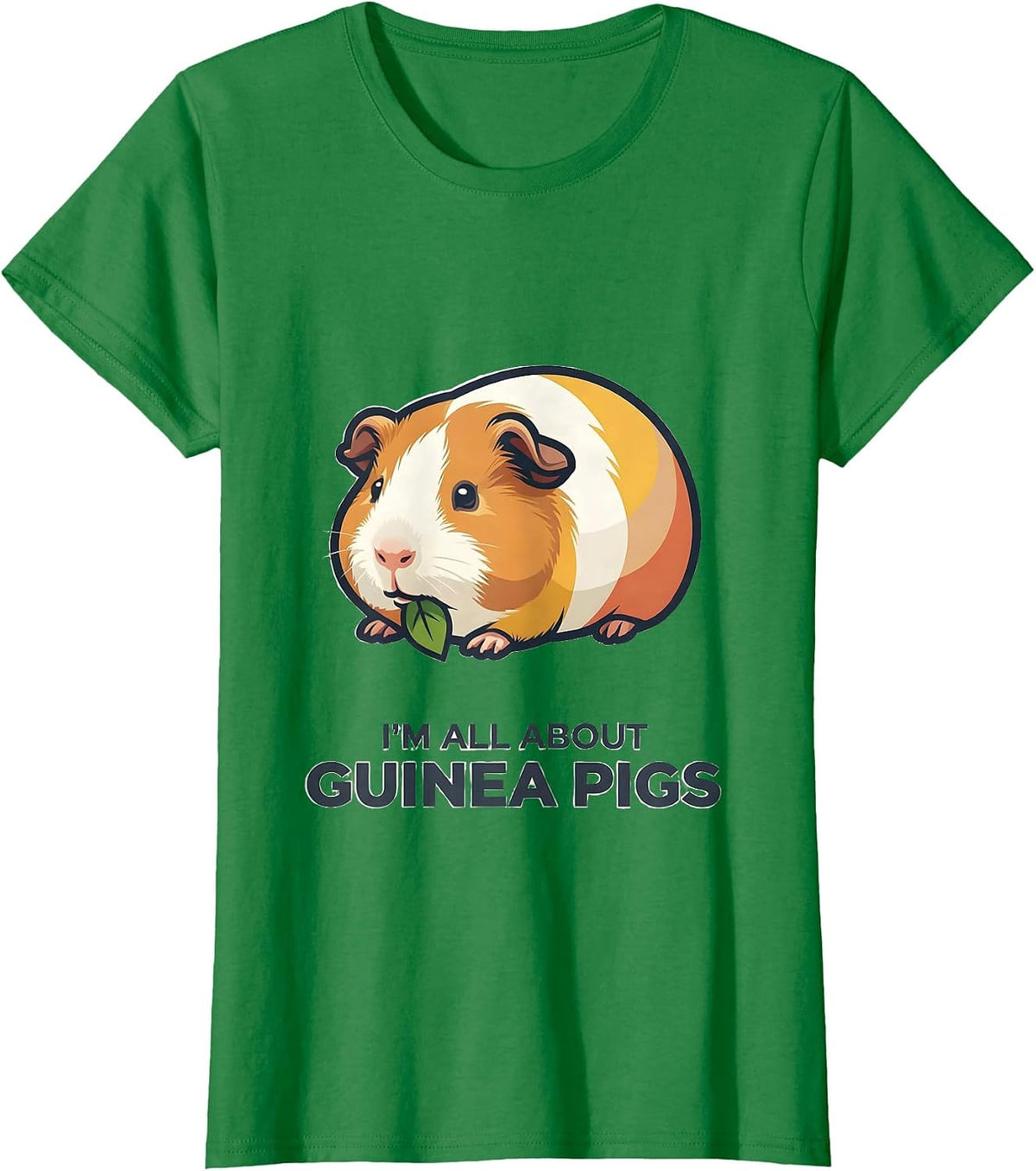 Women's I’m All About Guinea Pigs Funny Pig Lover Gift for Kids T-Shirt - Kelly Green