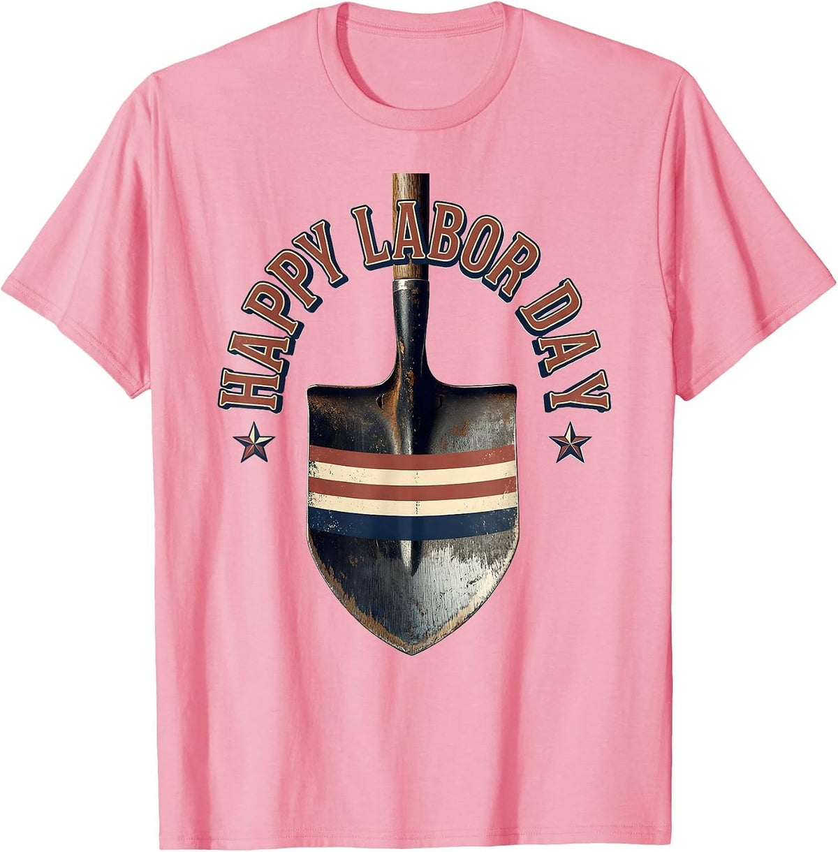 Men's Happy Labor Day Vintage Patriotic Union Worker Pride T-Shirt - Pink