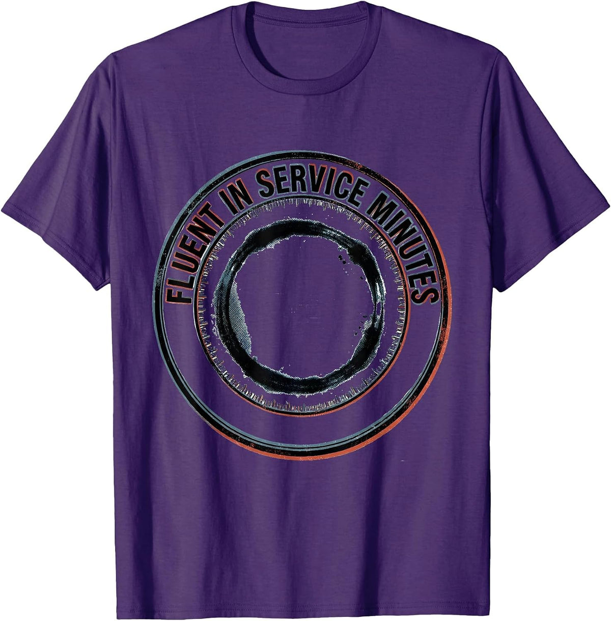 Men's Fluent In Service Minutes Special Education Teacher T-Shirt - Purple
