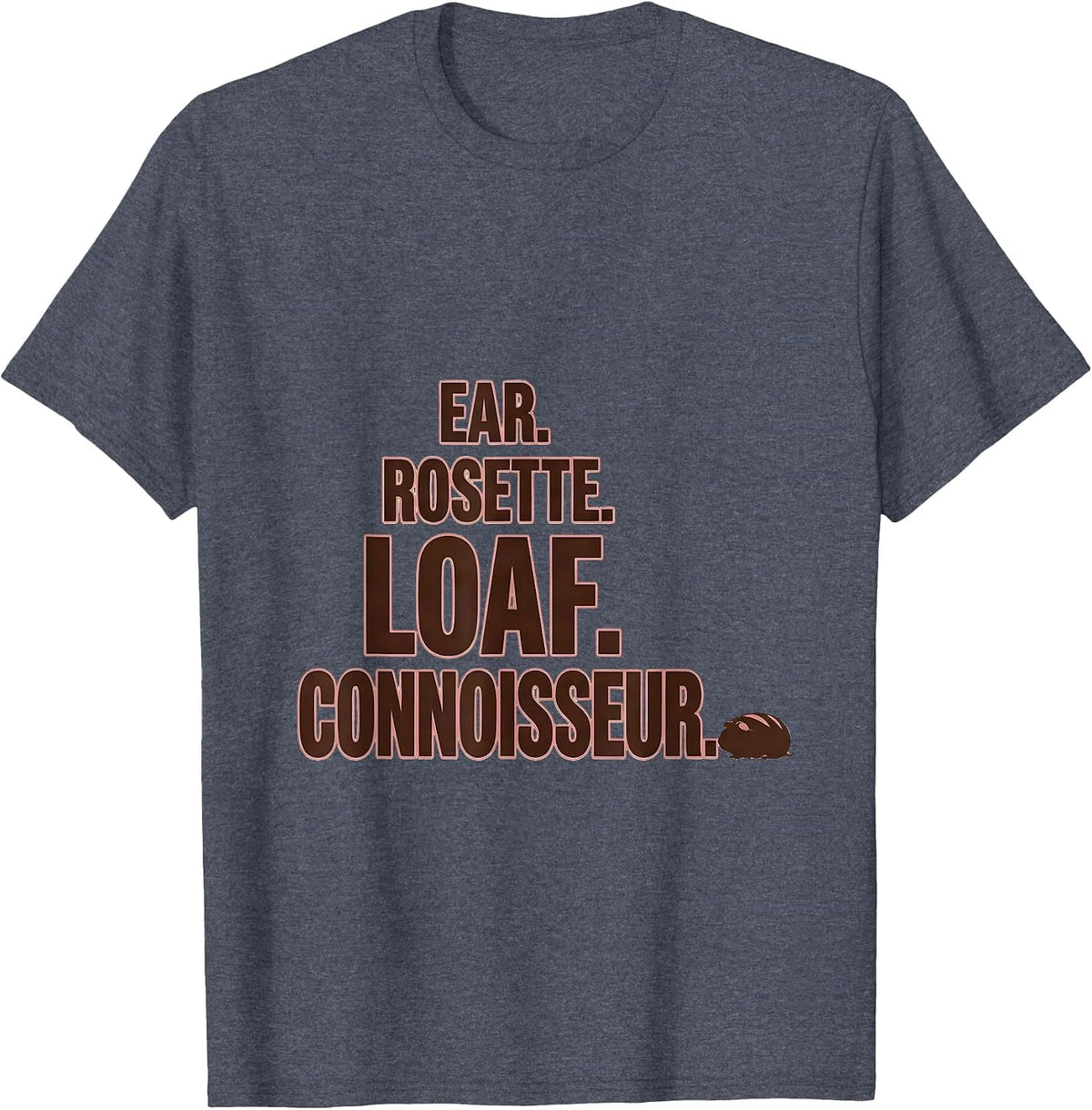 Ear Rosette Loaf Connoisseur Funny Guinea Pig Lover Gift T-Shirt - Heather Blue