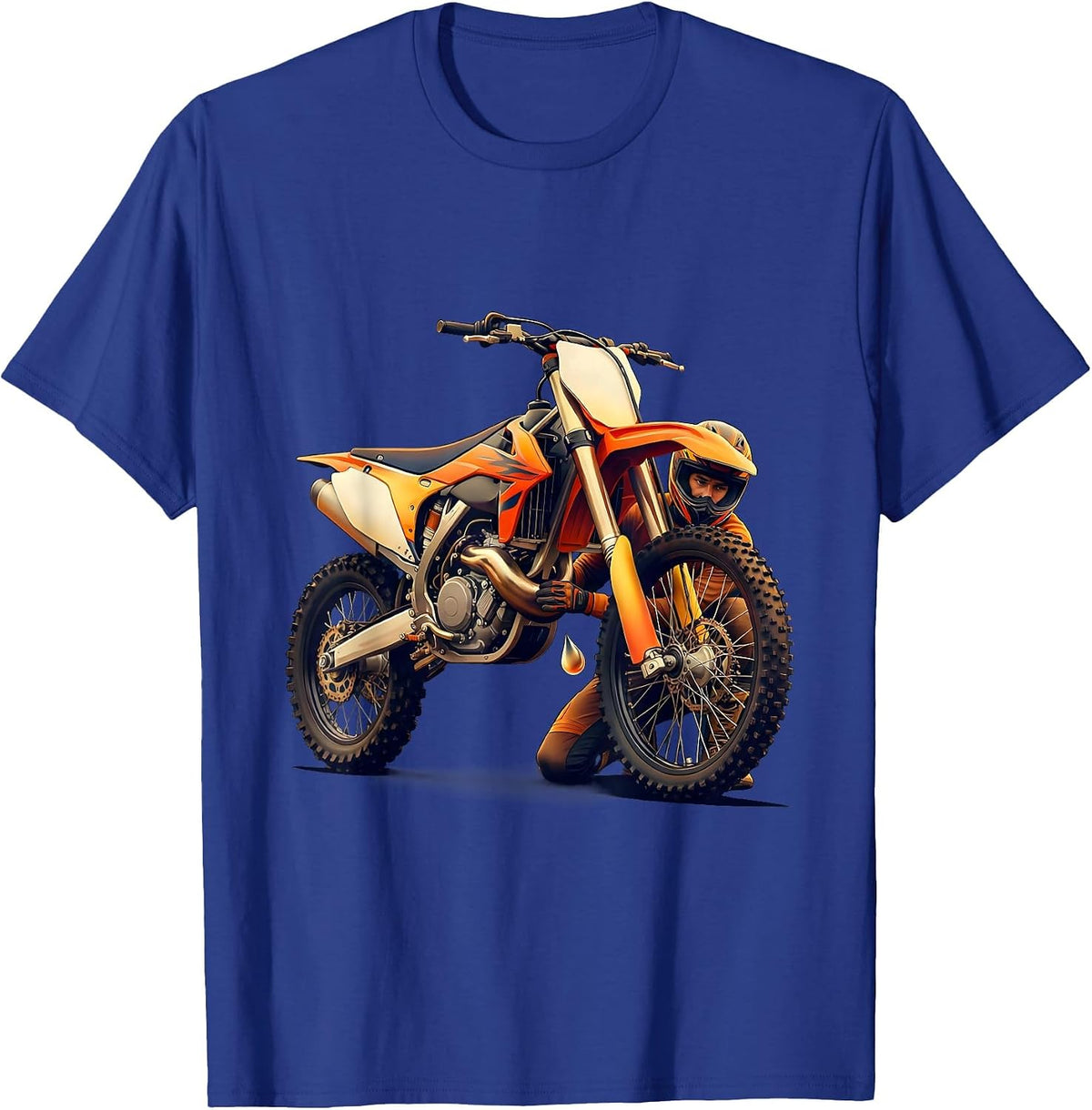 Dirt Bike Rider Motocross Humor Gift T-Shirt - Royal Blue