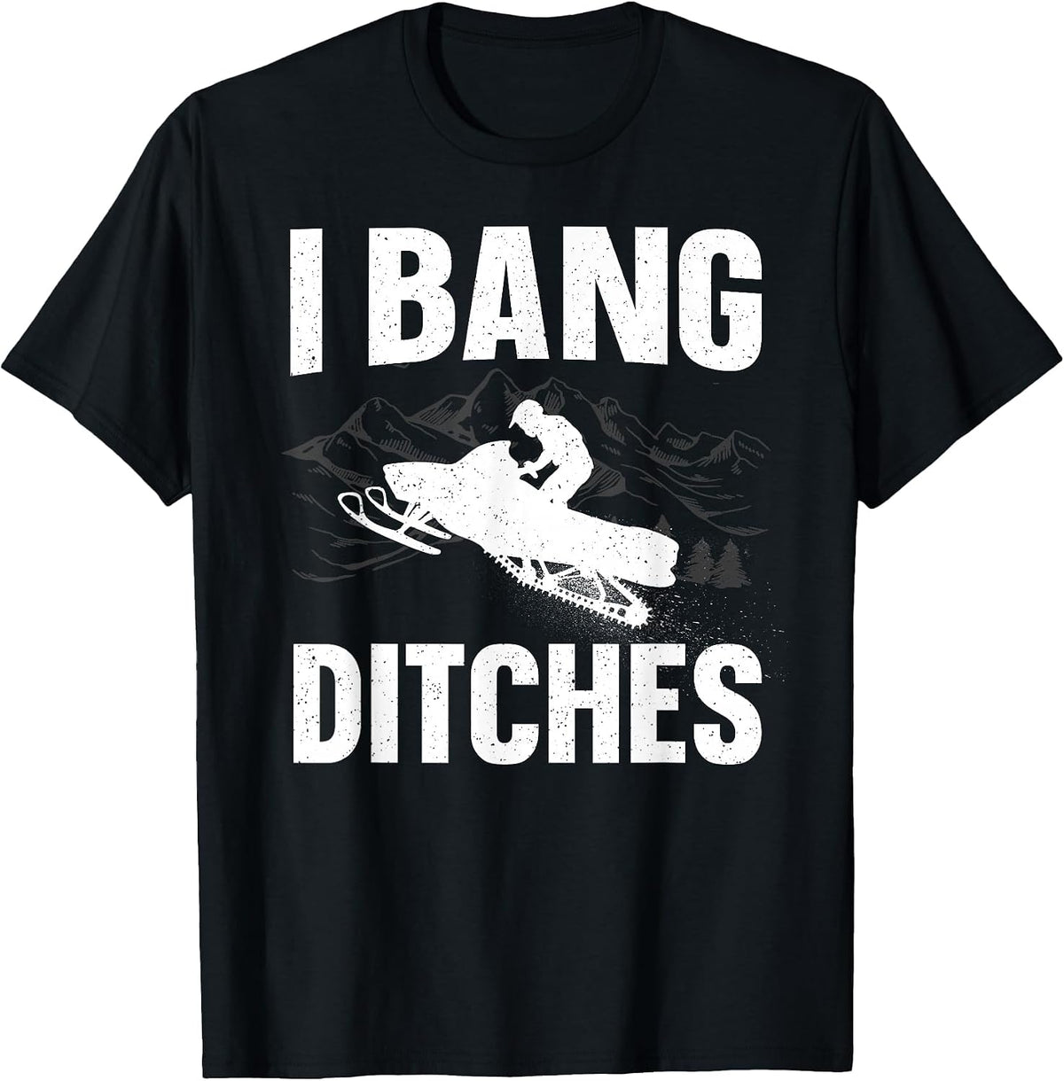 Snowmobile Design for Men Women Snow Mobile Snowmobile Lover T-Shirt - Black