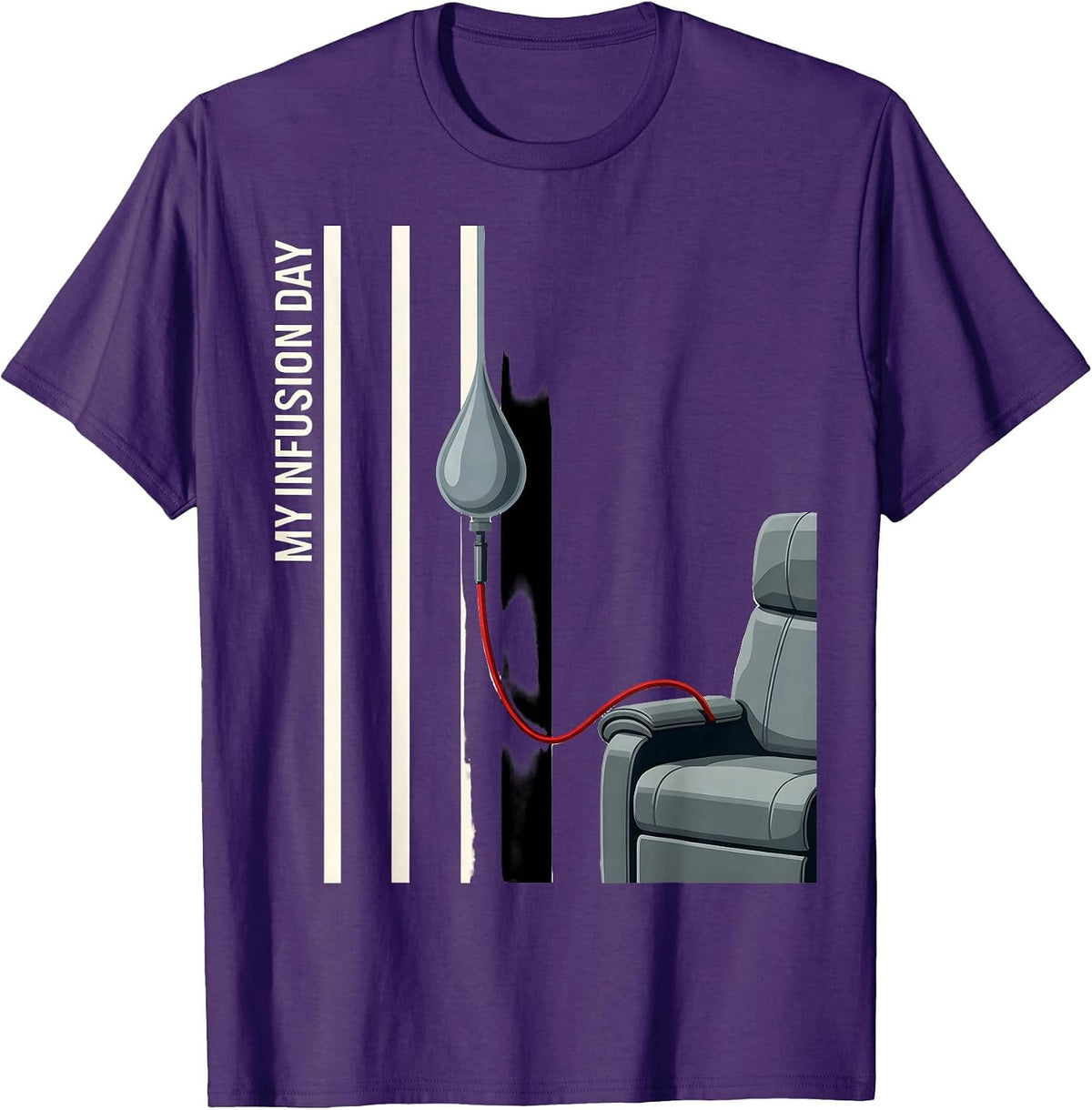 My Infusion Day Occupational Nurse Pride Comfort Wear T-Shirt - Purple