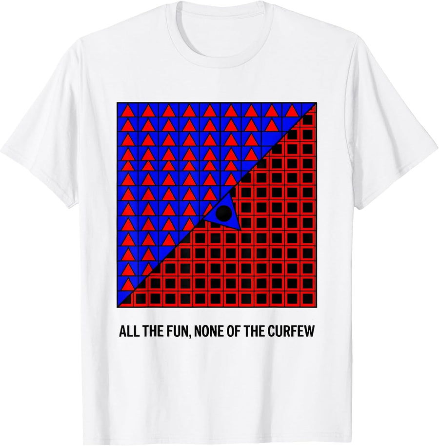 All The Fun None Of The Curfew Funny Uncle Family Humor T-Shirt - White