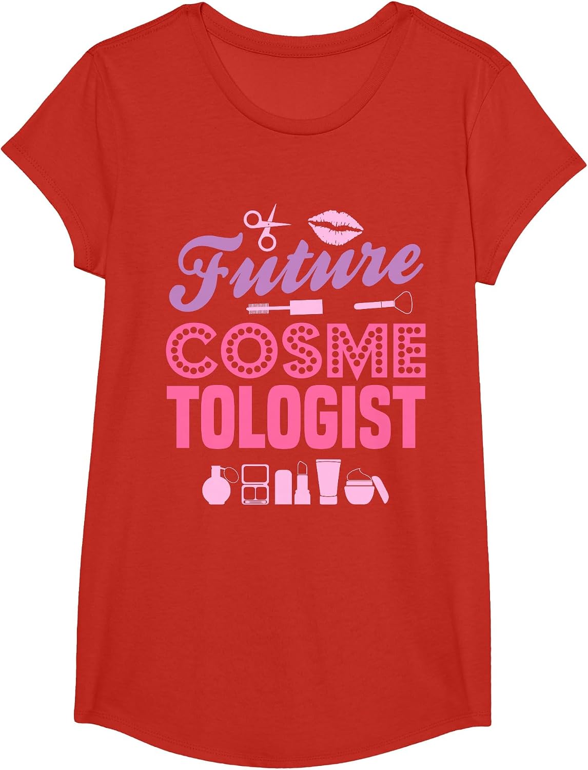 Future Cosmetologist Children's T-Shirt T-Shirt - Girls Red