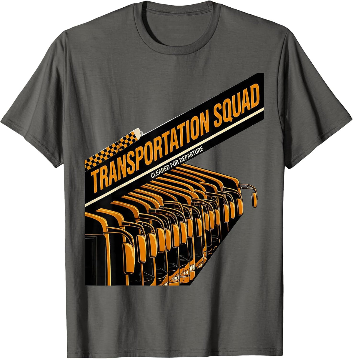 Men's Transportation Squad Cleared For Departure Racing Livery T-Shirt - Asphalt Grey