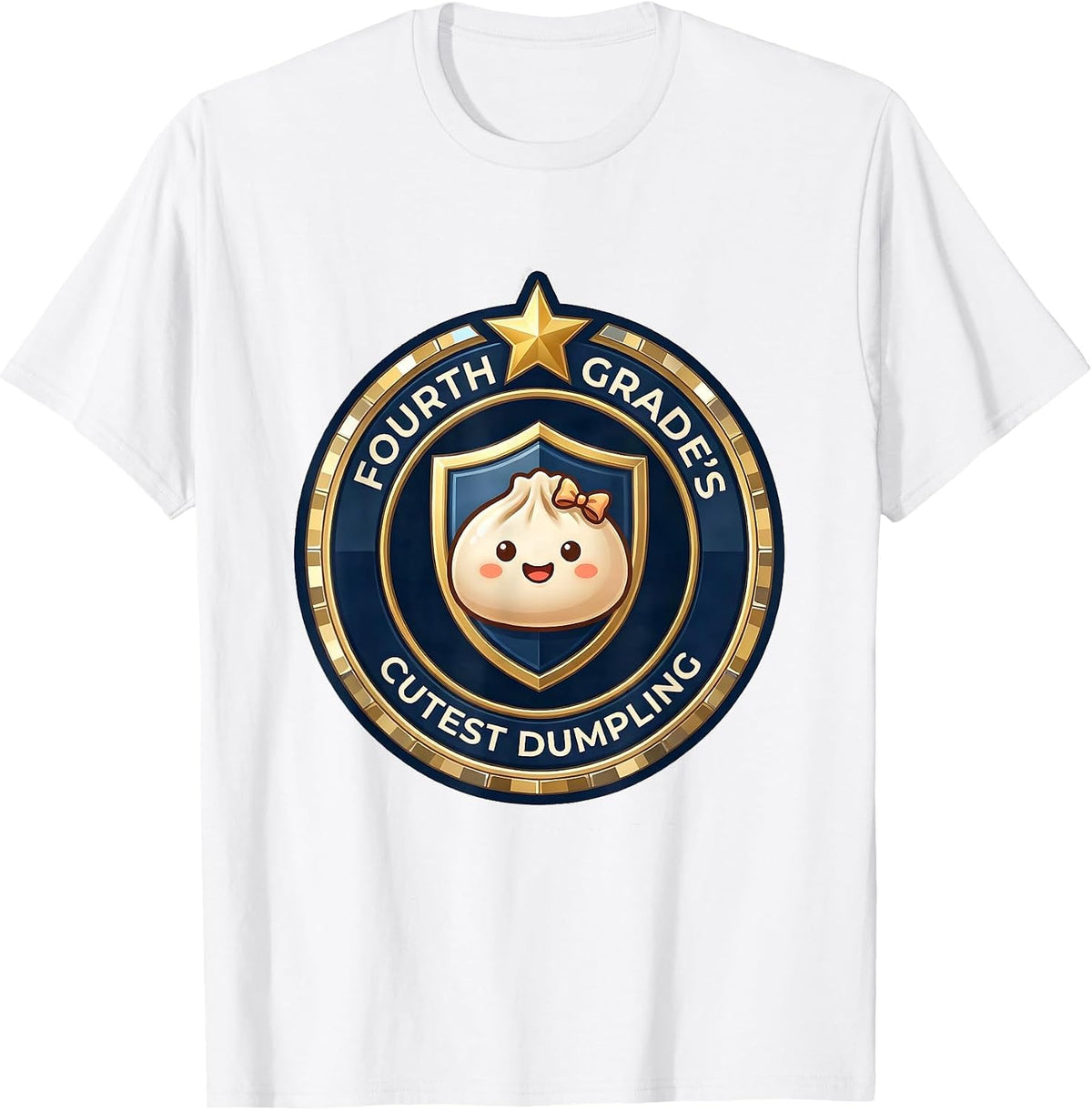 Men's Fourth Grade's Cutest Dumpling Cute Kawaii Back to School T-Shirt - White