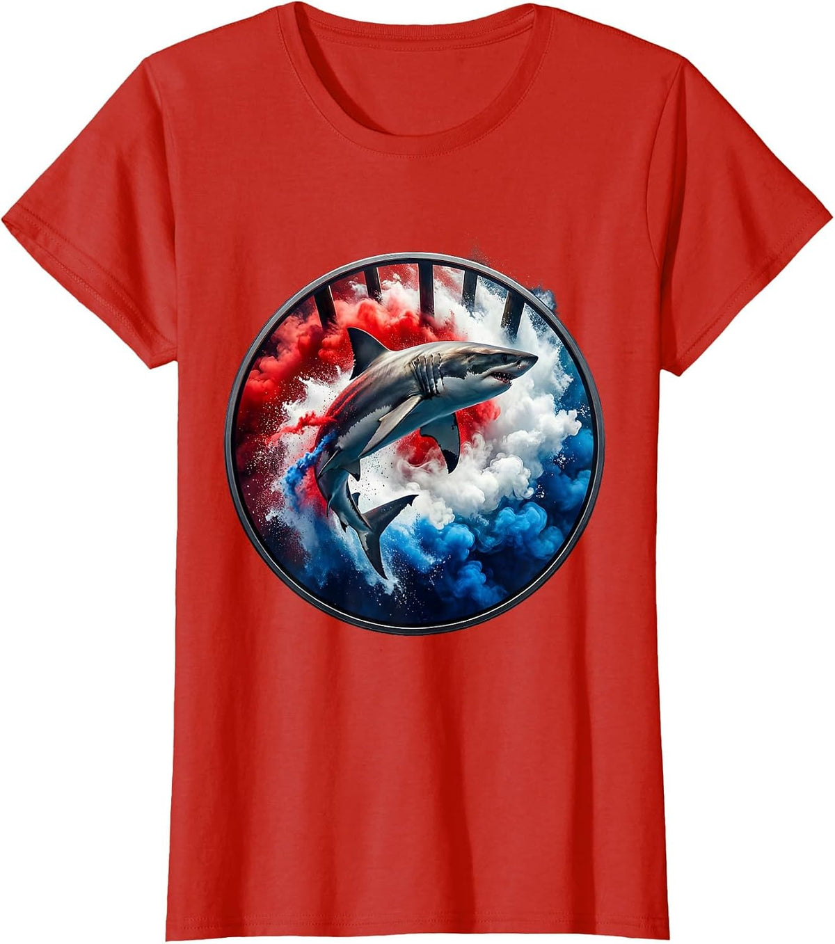 Gulf of America Bull Shark Fishing Pier T-Shirt - As Pictured