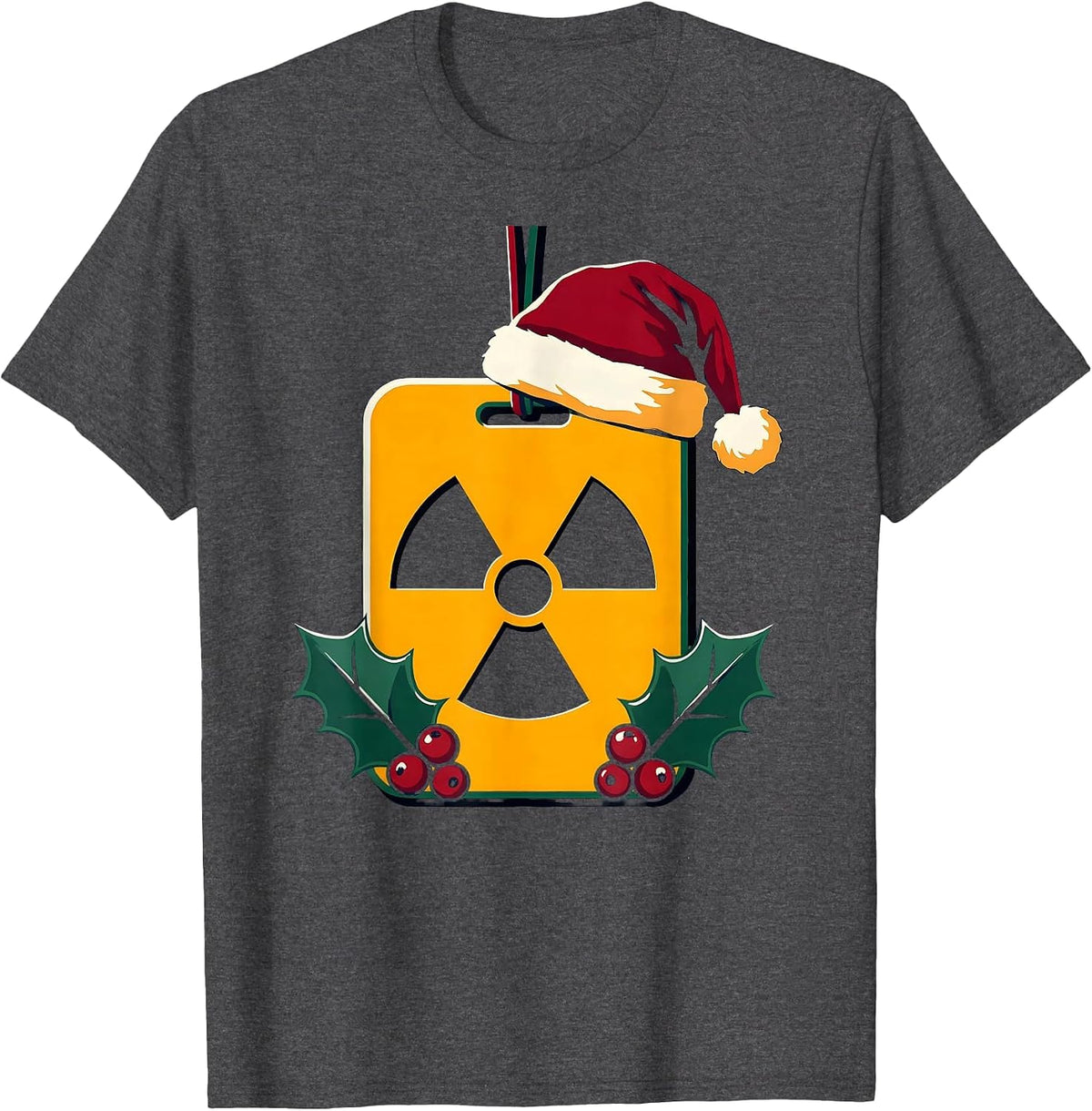 Radiation Dosimeter Ornament Christmas Radiology Tech Humor T-Shirt - Dark Heather Grey