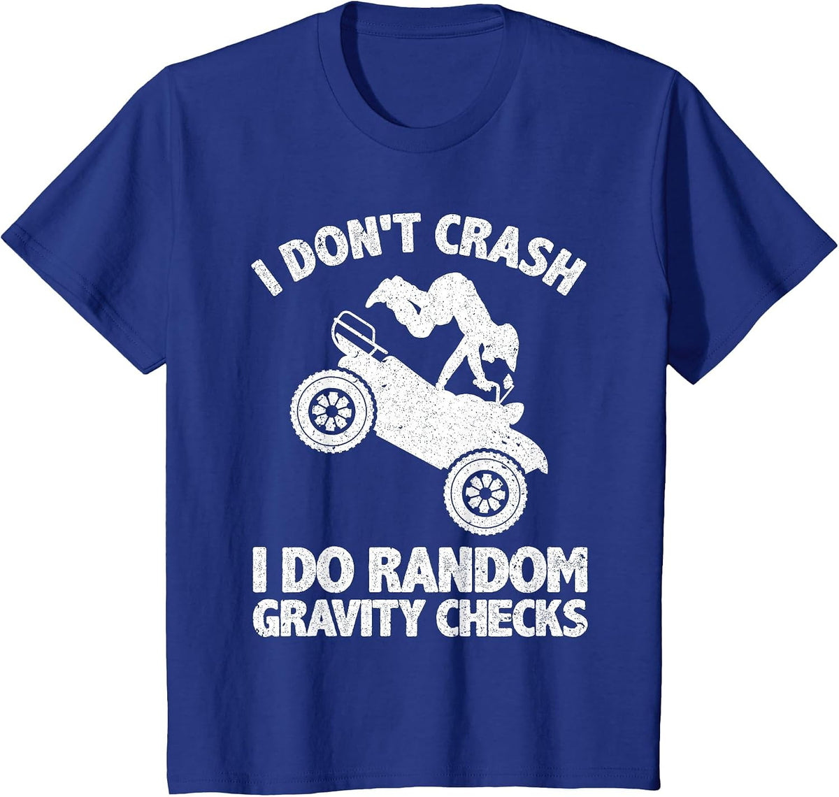 Cool ATV for Men Women 4 Wheeler Quad Racing Offroad Biking T-Shirt - Royal Blue