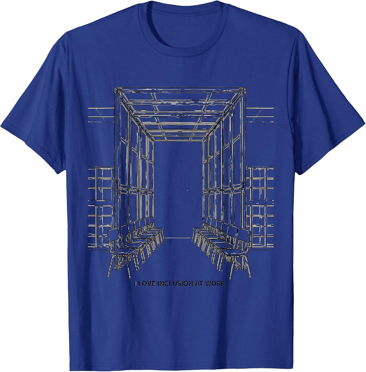I Love Inclusion At Work Special Education Teacher Inclusion T-Shirt - Royal Blue